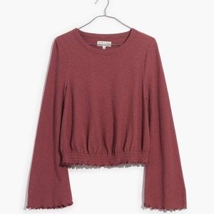 NWT Madewell bell sleeve top